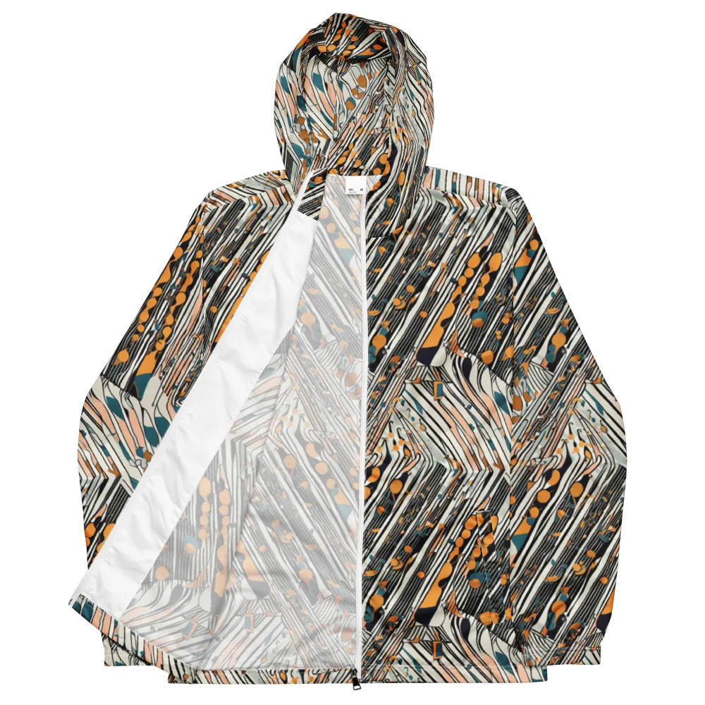 Art Deco Current on Men's Windbreaker — Front