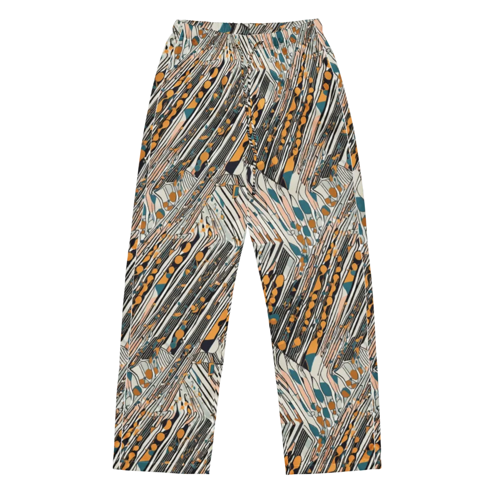 Art Deco Current on Women's Pajama Pants — Front