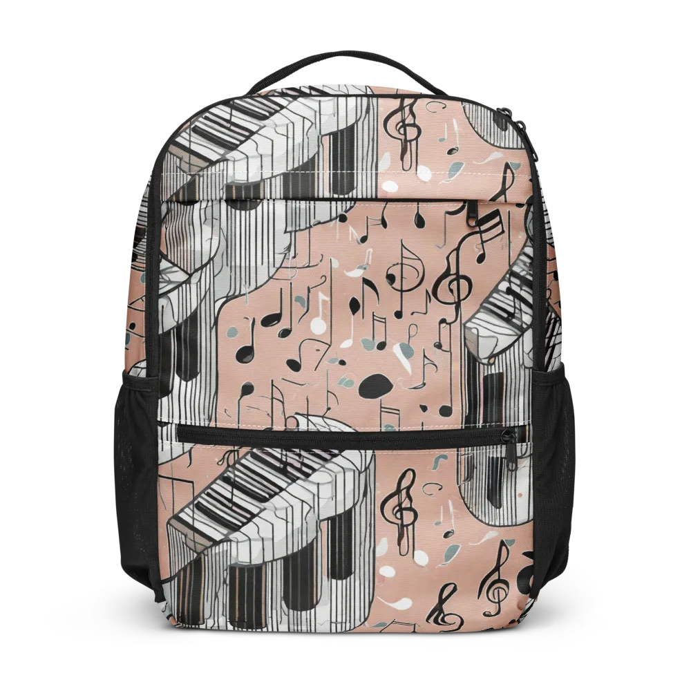 Rosé Rhapsody on Utility Backpack — Front