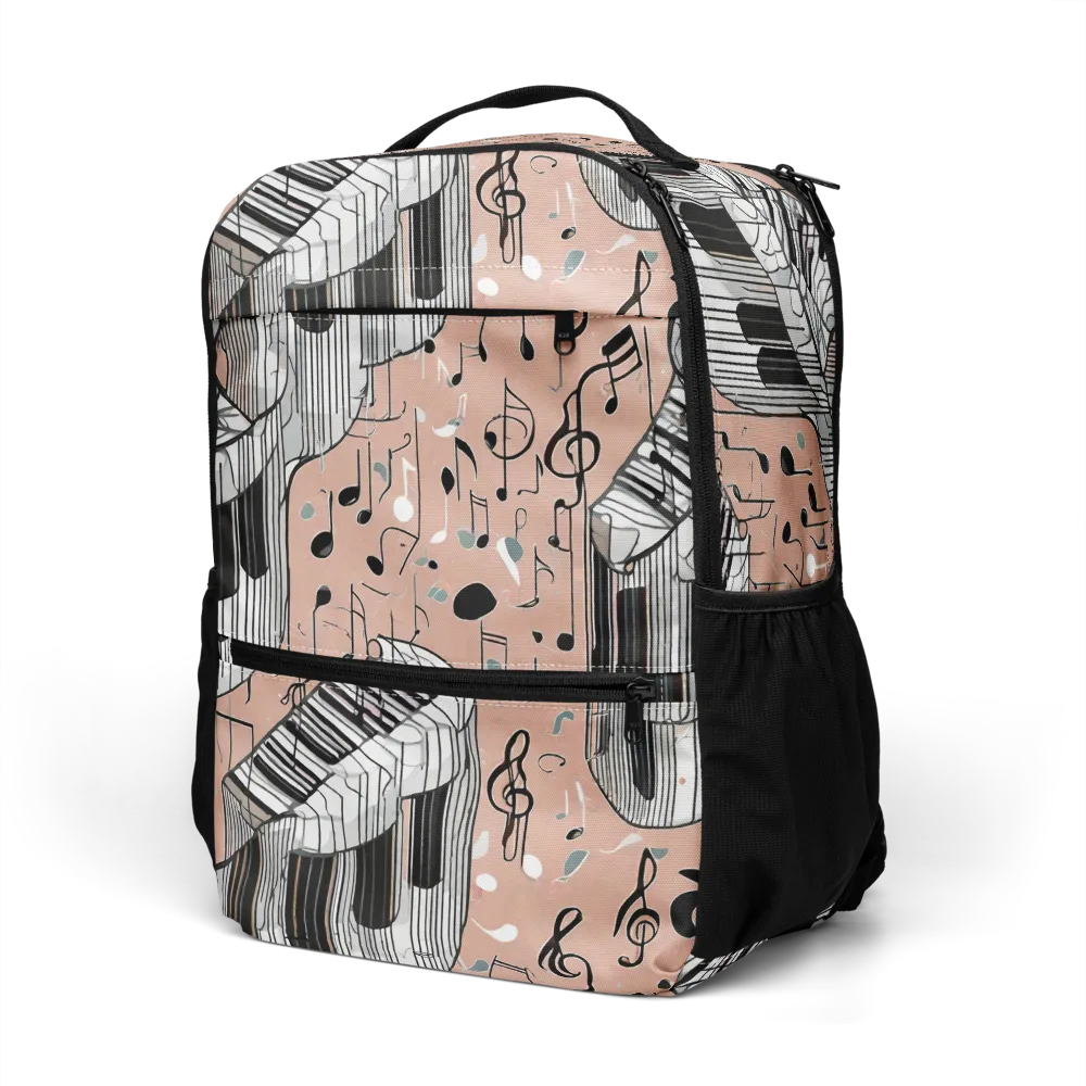 Rosé Rhapsody on Utility Backpack — Left Front