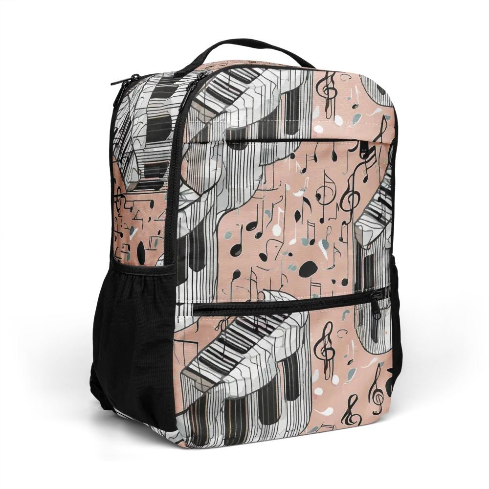 Rosé Rhapsody on Utility Backpack — Right Front