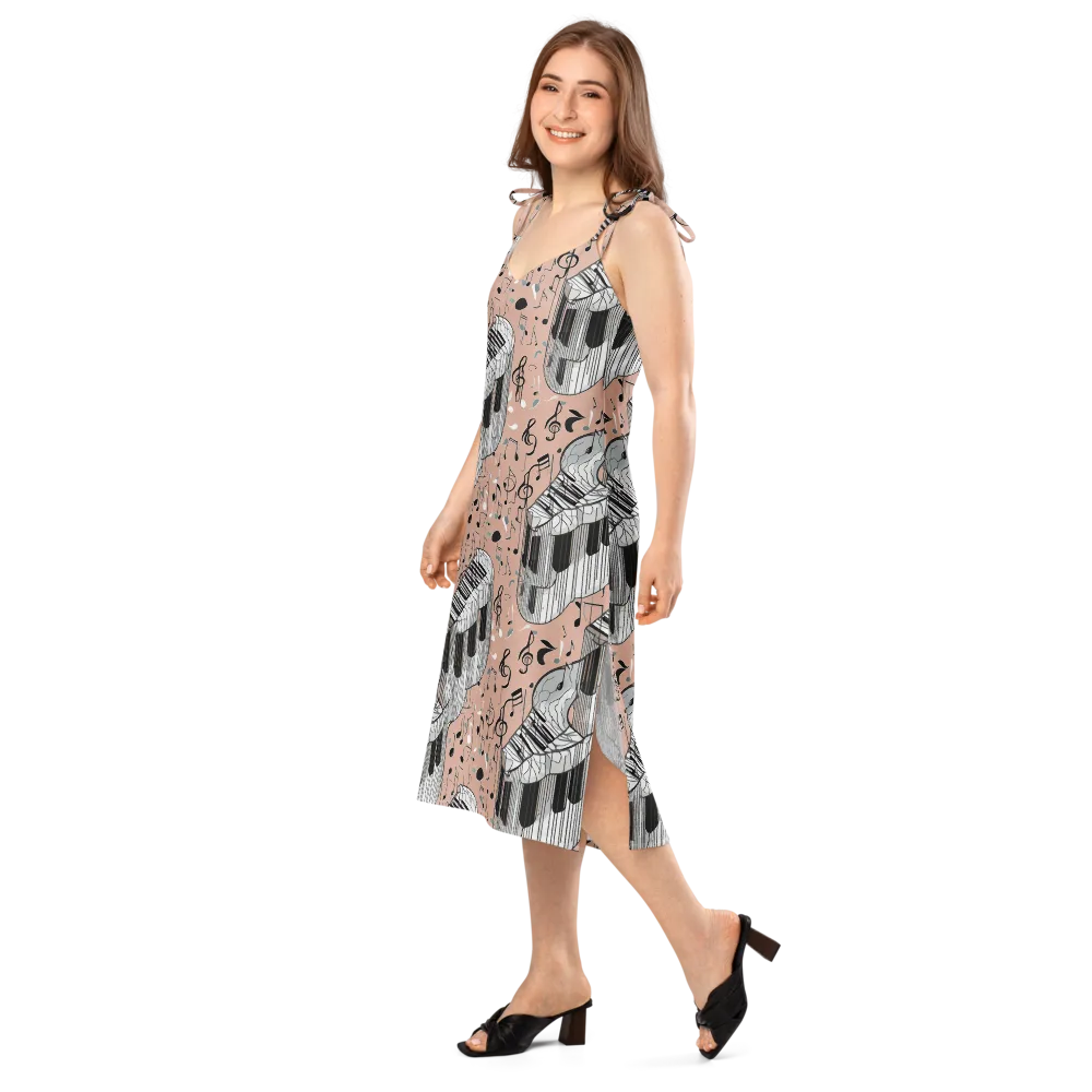 Rosé Rhapsody on Slip Dress — Left Front