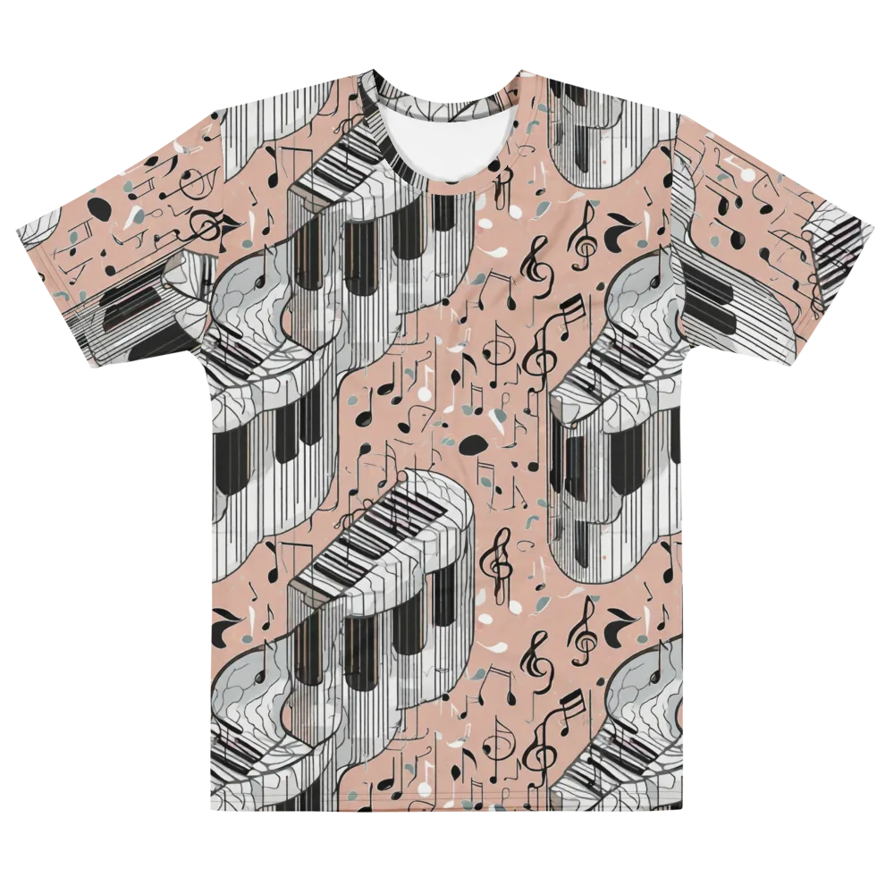 Rosé Rhapsody on Men's Cotton Crew Neck T-Shirt — Front