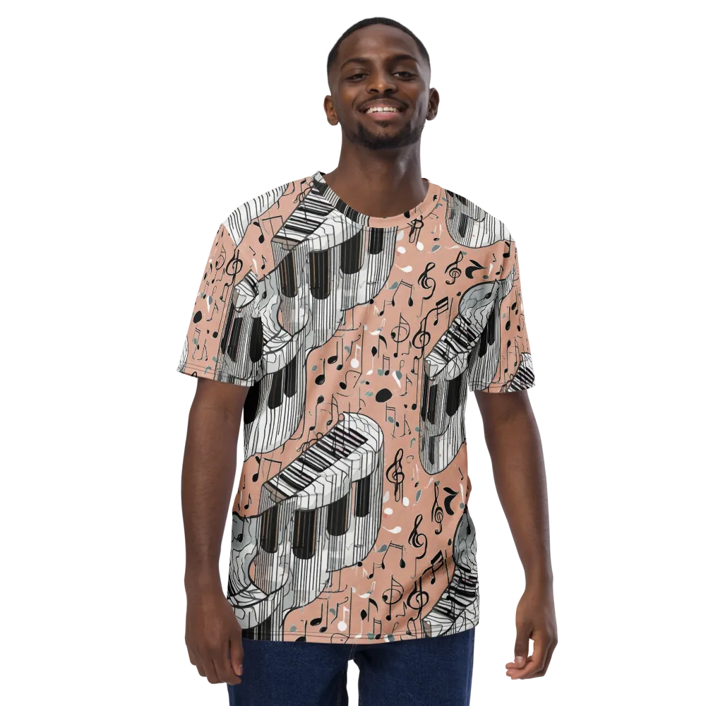 Rosé Rhapsody on Men's Crew Neck T-Shirt — Front
