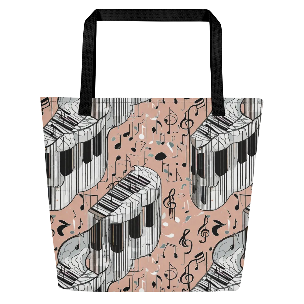 Rosé Rhapsody on Large Tote Bag W/ Pocket — Front