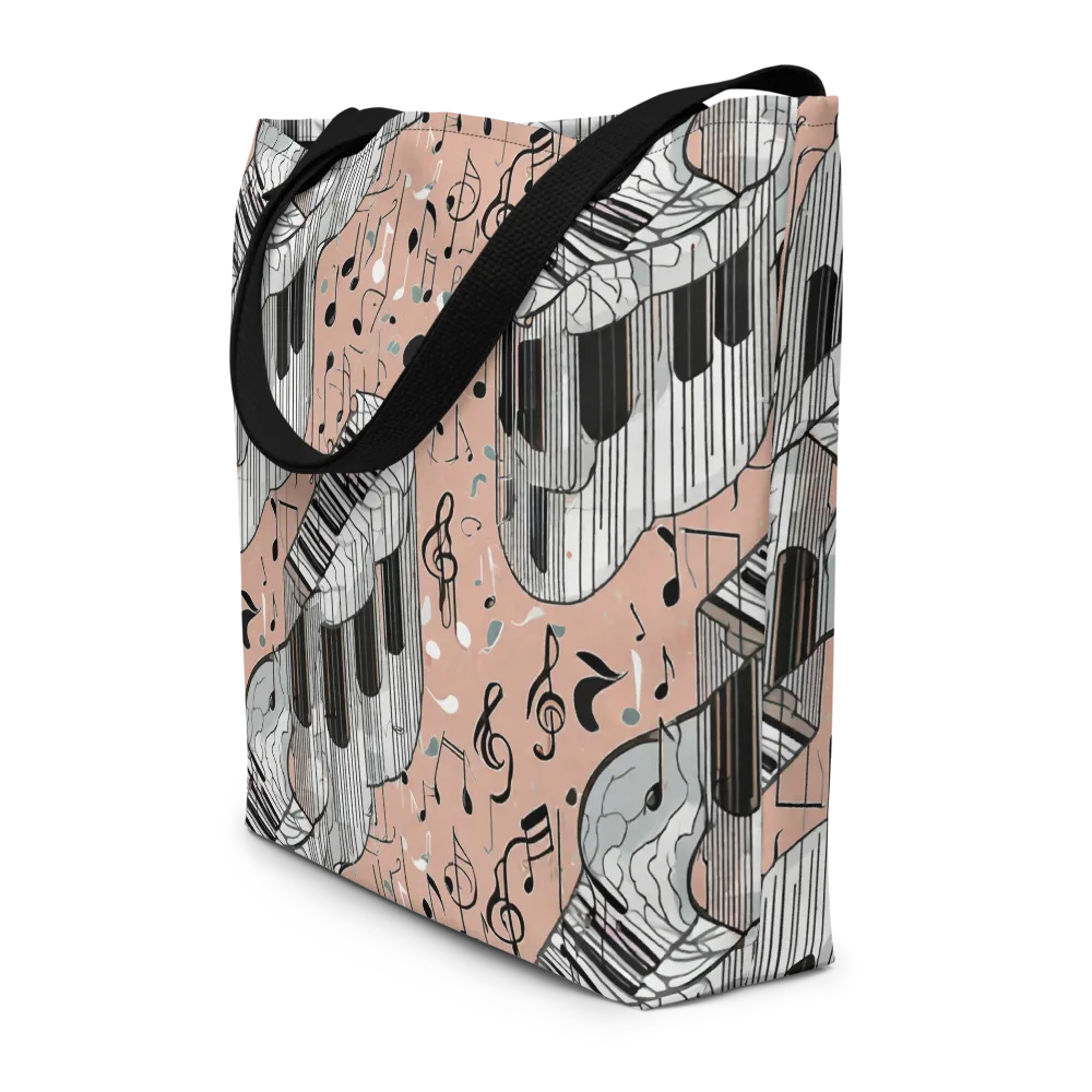 Rosé Rhapsody on Large Tote Bag W/ Pocket — Front