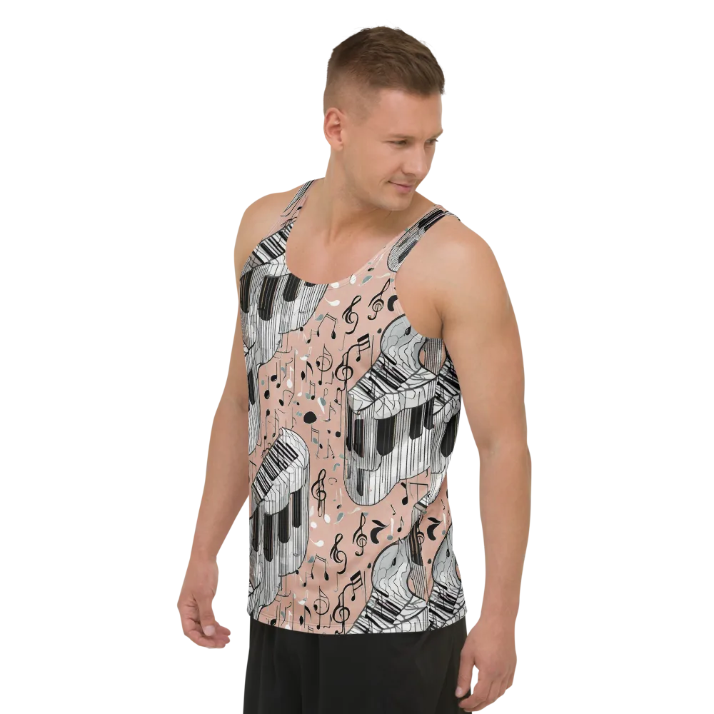 Rosé Rhapsody on Men's Tank Top — Left Front