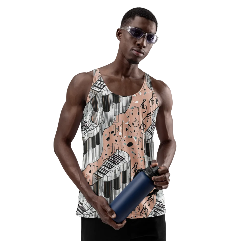 Rosé Rhapsody on Men's Tank Top — Front
