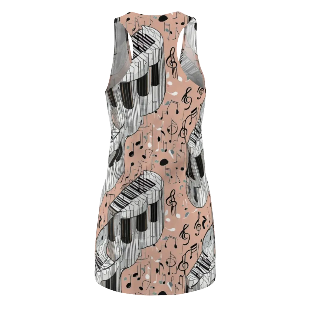 Rosé Rhapsody on Racerback Dress — Back