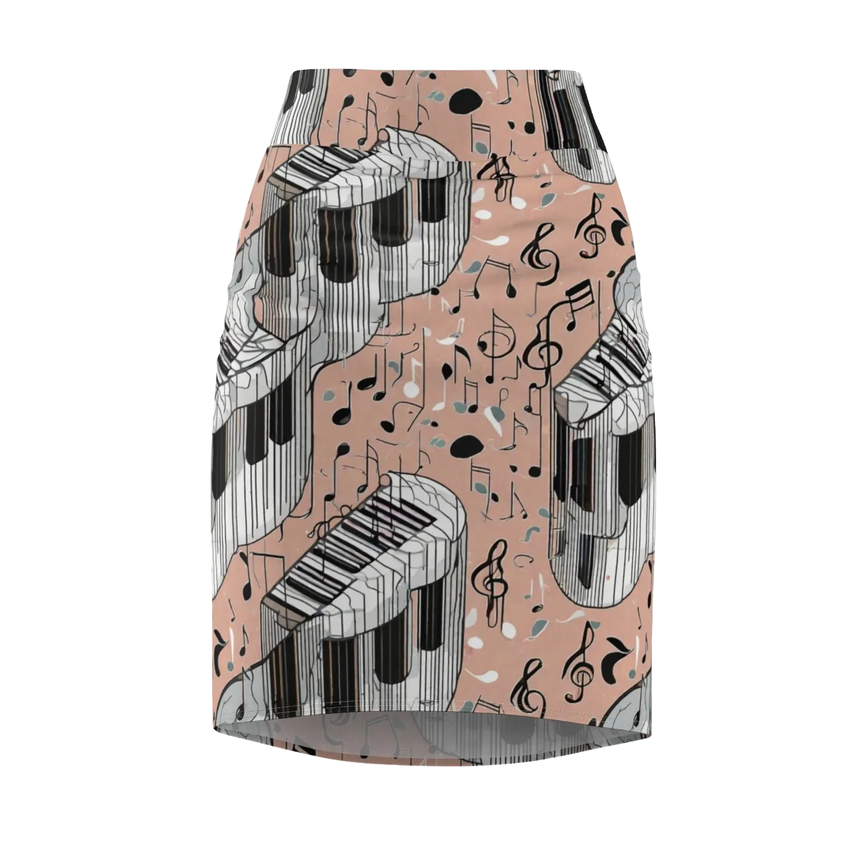 Rosé Rhapsody on Pencil Skirt — Front