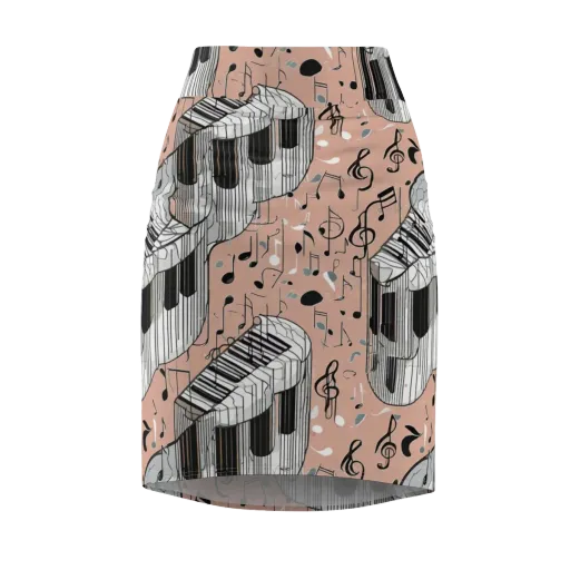 Rosé Rhapsody on a Pencil Skirt