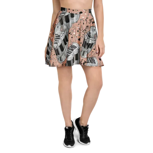Rosé Rhapsody on a Skater Skirt