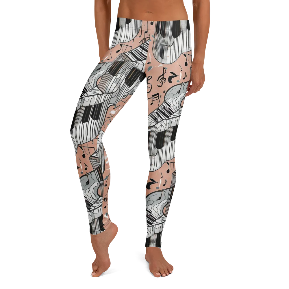 Rosé Rhapsody on Leggings — Front