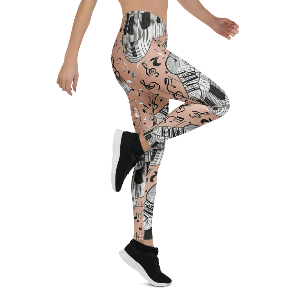 Rosé Rhapsody on Leggings — Right
