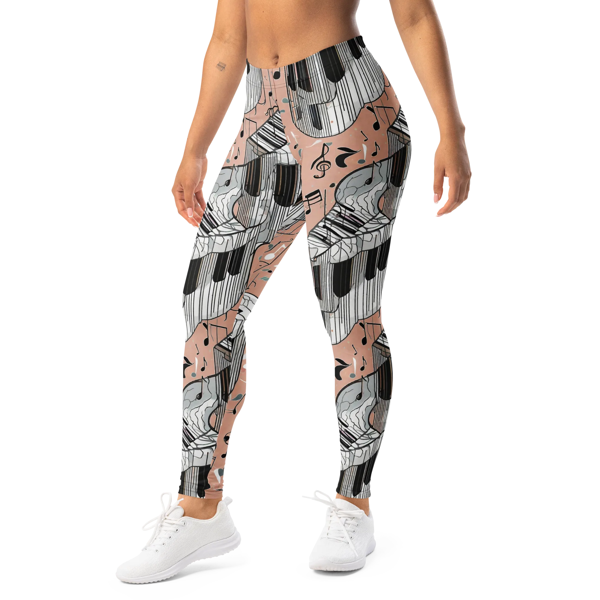 Rosé Rhapsody on Leggings — Left Front