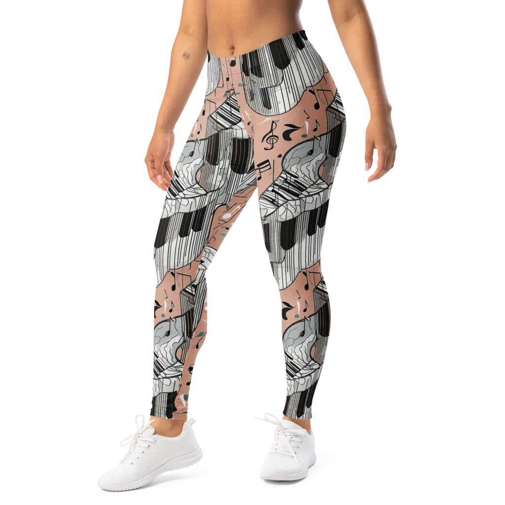 Rosé Rhapsody on Leggings — Left Front