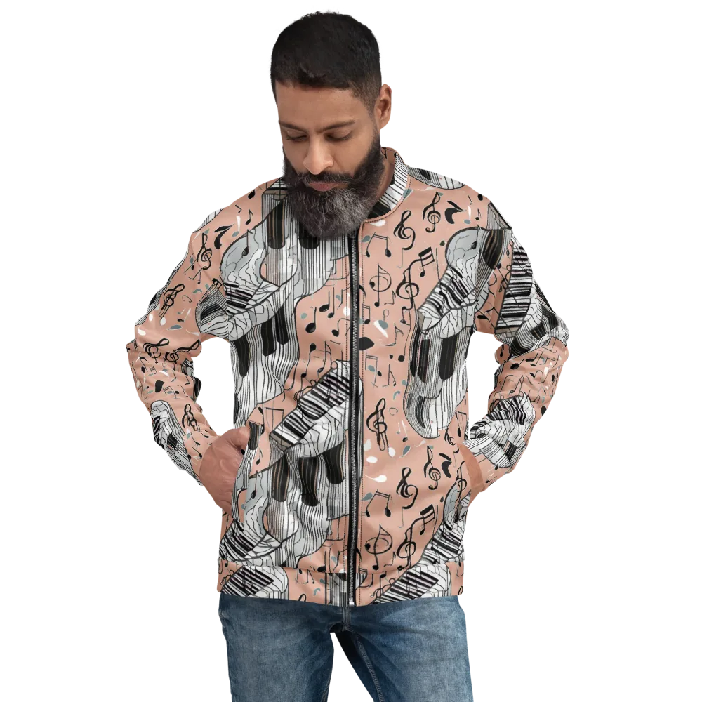 Rosé Rhapsody on Bomber Jacket — Front