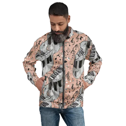 Rosé Rhapsody on a Bomber Jacket