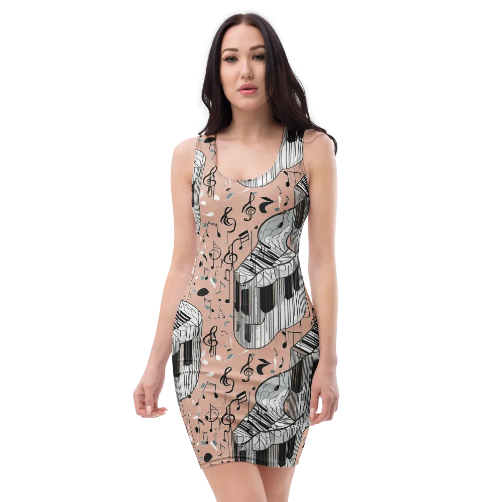 Rosé Rhapsody on Bodycon Dress — Front