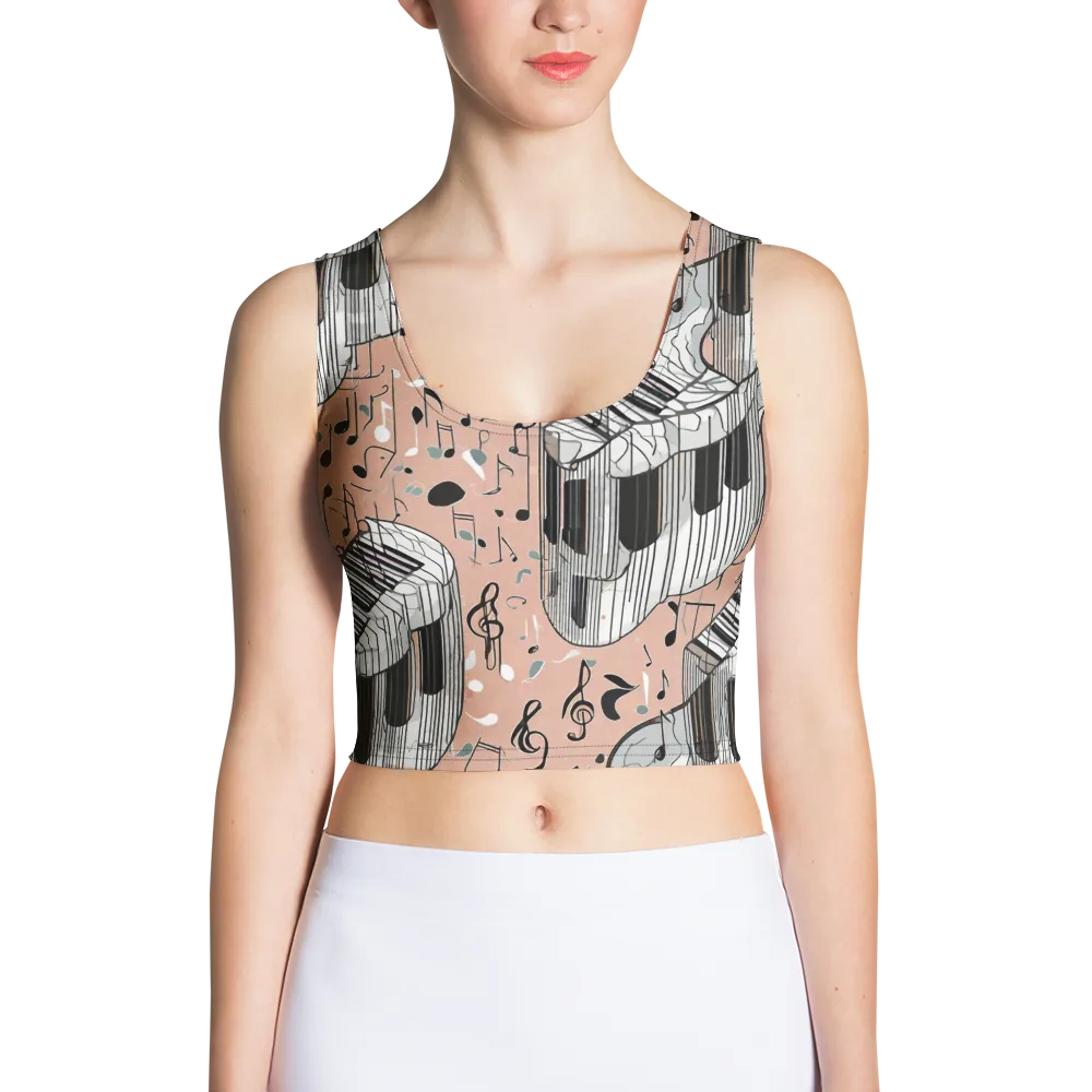 Rosé Rhapsody on Crop Top — Front