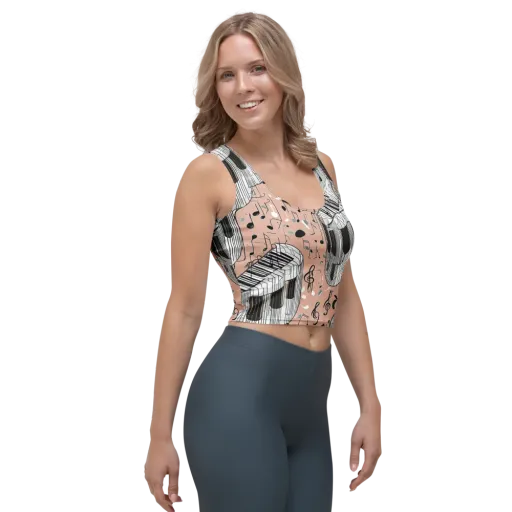 Rosé Rhapsody on a Crop Top