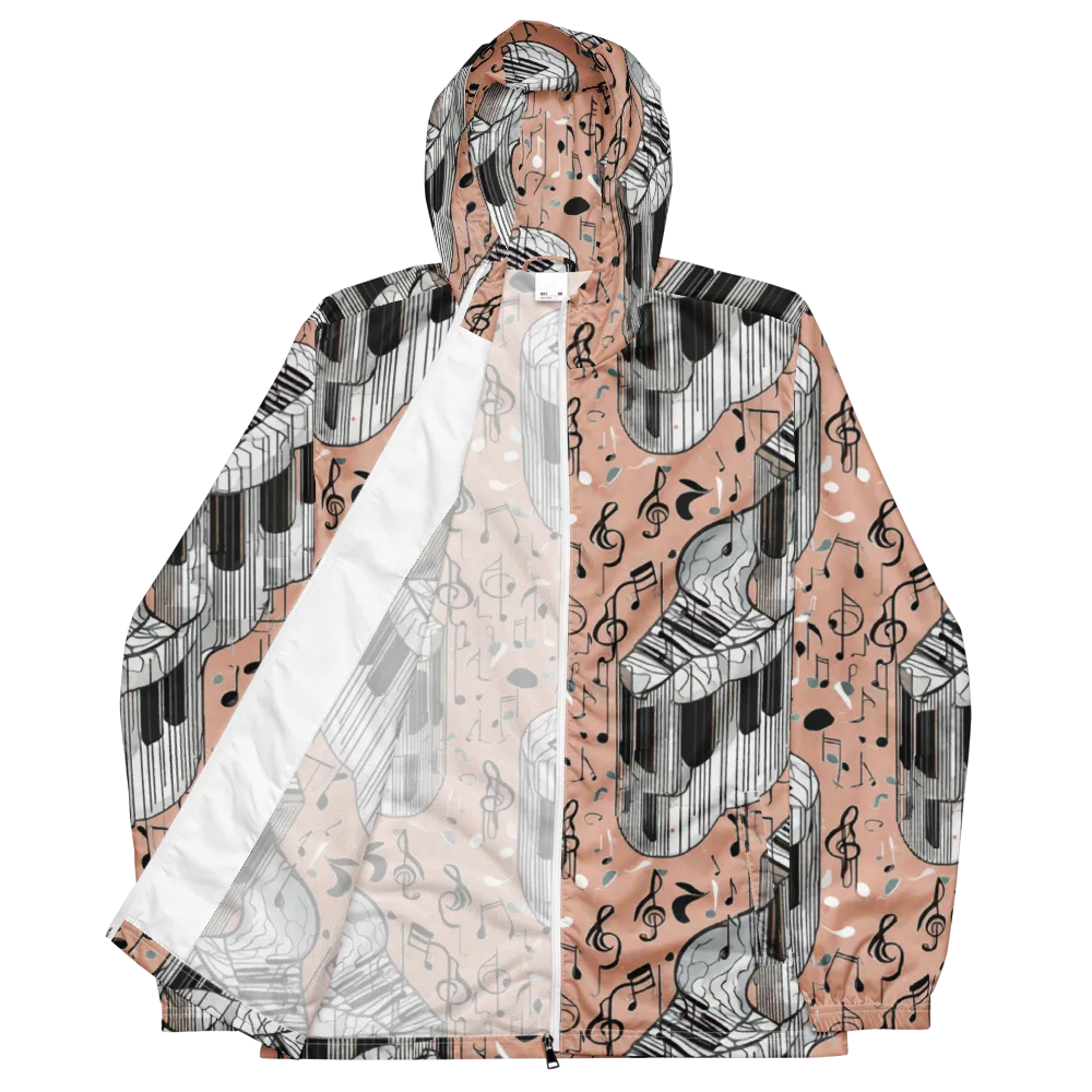 Rosé Rhapsody on Men's Windbreaker — Front