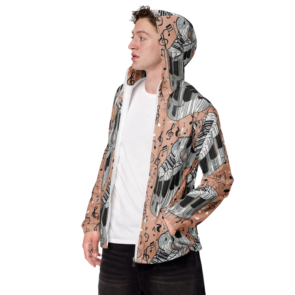 Rosé Rhapsody on Men's Windbreaker — Left Front