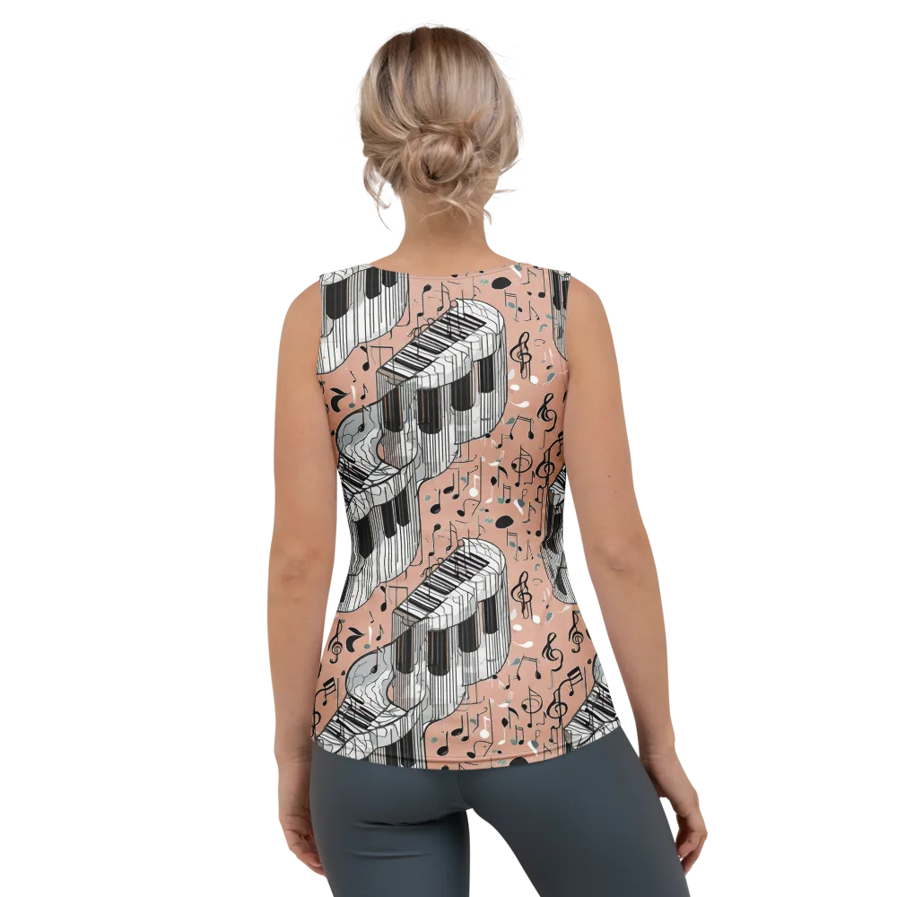 Rosé Rhapsody on Women's Tank Top — Back