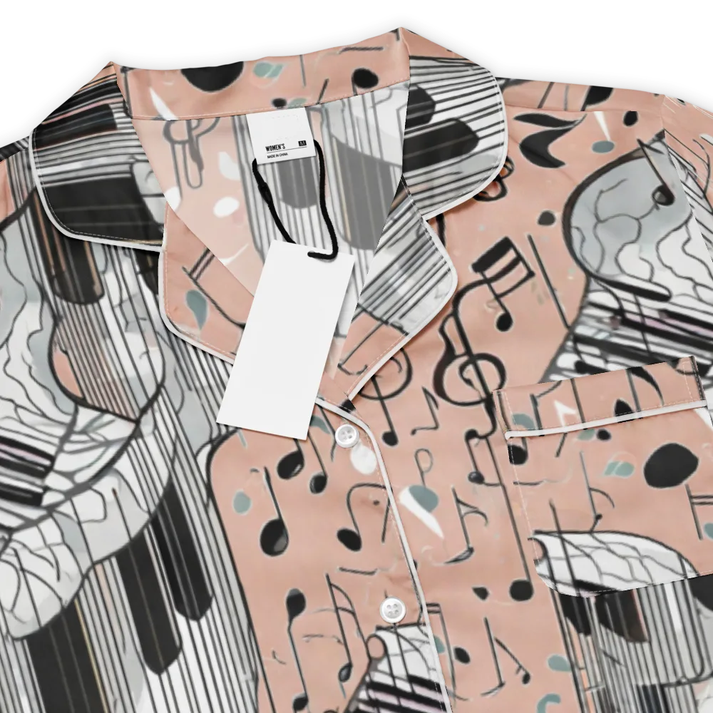 Rosé Rhapsody on Women's Short Sleeve Pajama Top — Product details