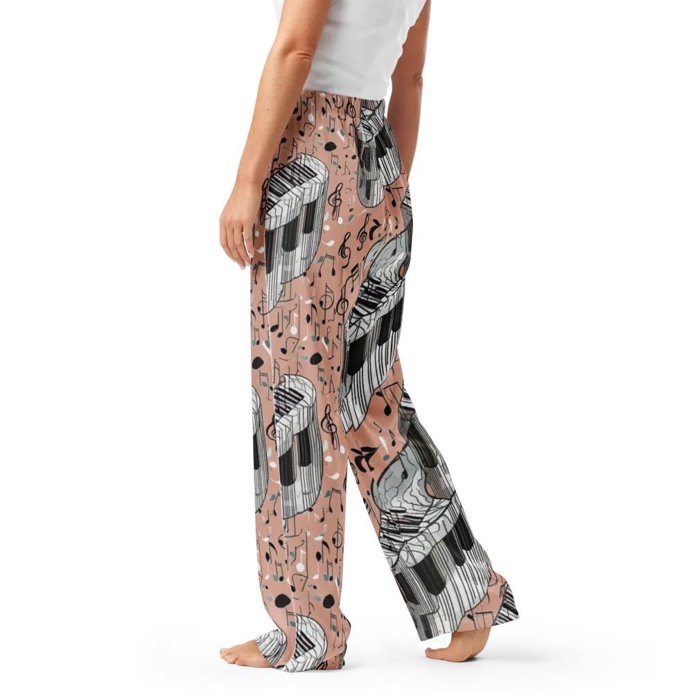 Rosé Rhapsody on Women's Pajama Pants — Left