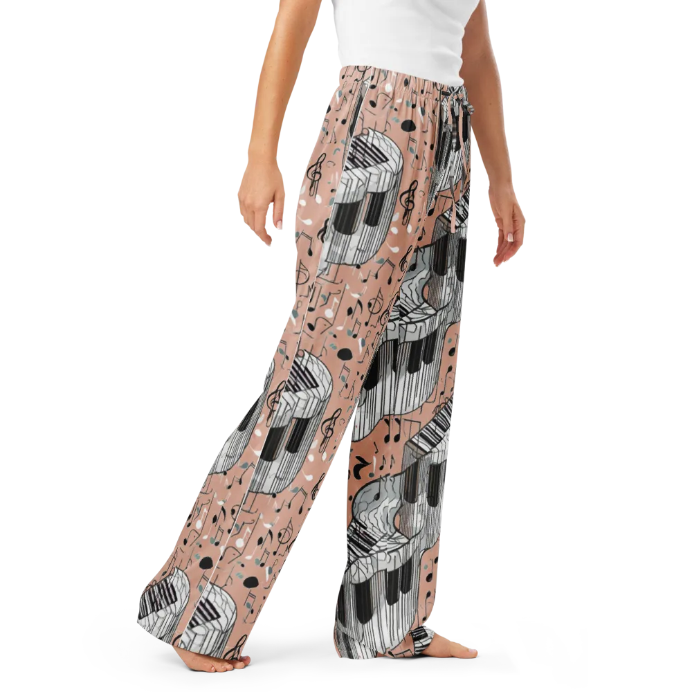 Rosé Rhapsody on Women's Pajama Pants — Right Front