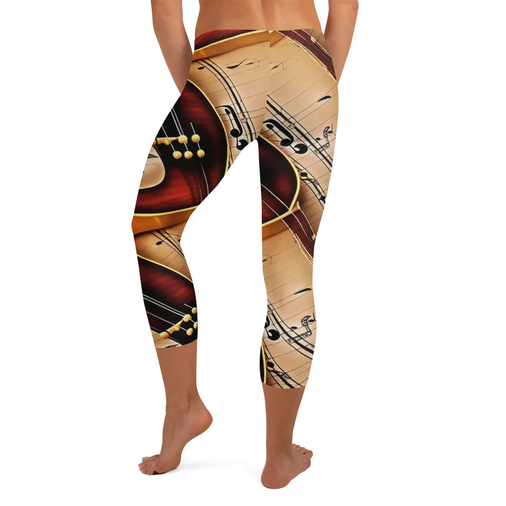 Velvet Virtuoso on Capri Leggings — Back