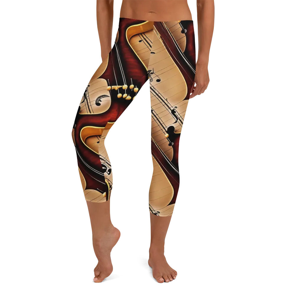 Velvet Virtuoso on Capri Leggings — Front