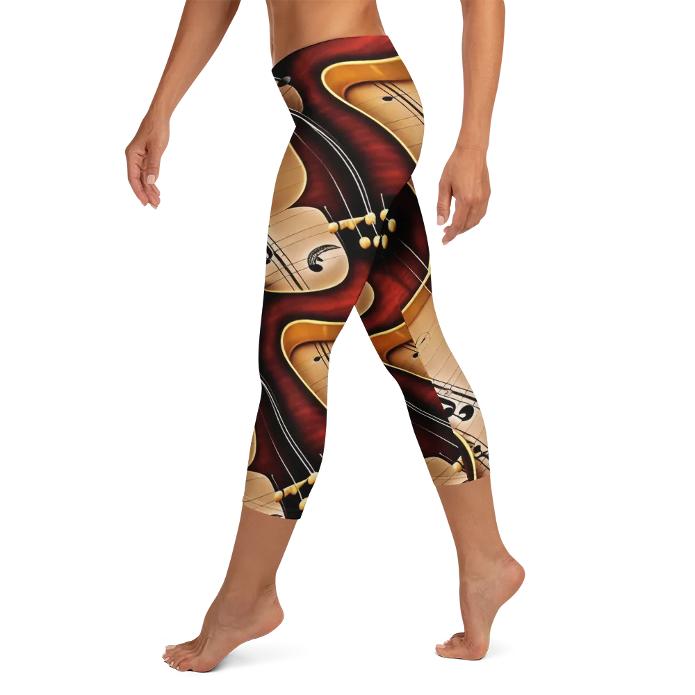 Velvet Virtuoso on Capri Leggings — Left