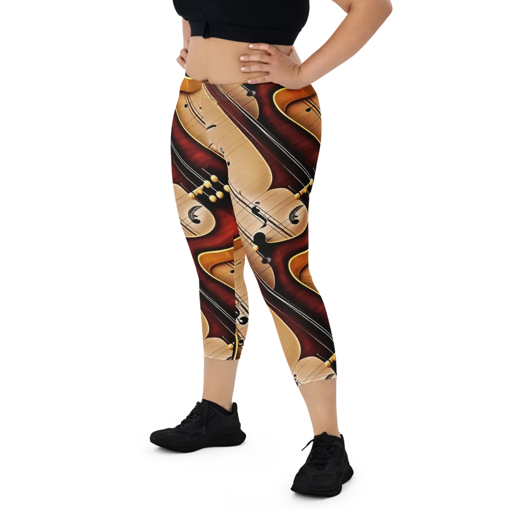Velvet Virtuoso on Capri Leggings — Front