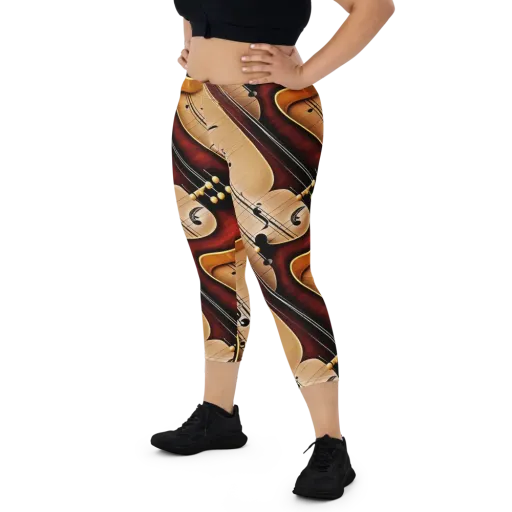 Velvet Virtuoso on a Capri Leggings