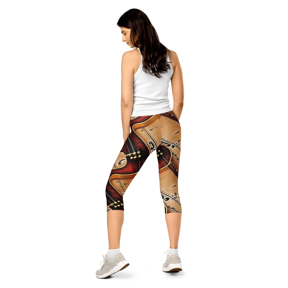 Velvet Virtuoso on Capri Leggings — Back