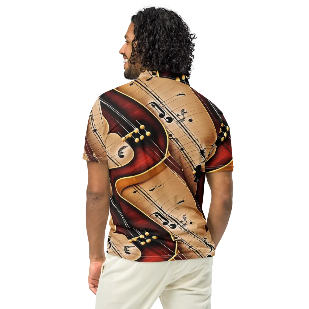 Velvet Virtuoso on Men's Slim Fit Polo Shirt — Back