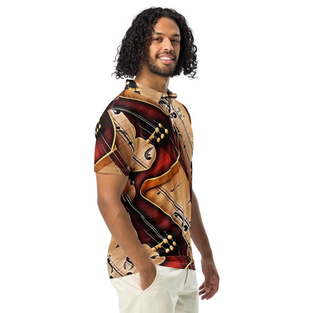 Velvet Virtuoso on Men's Slim Fit Polo Shirt — Right Front