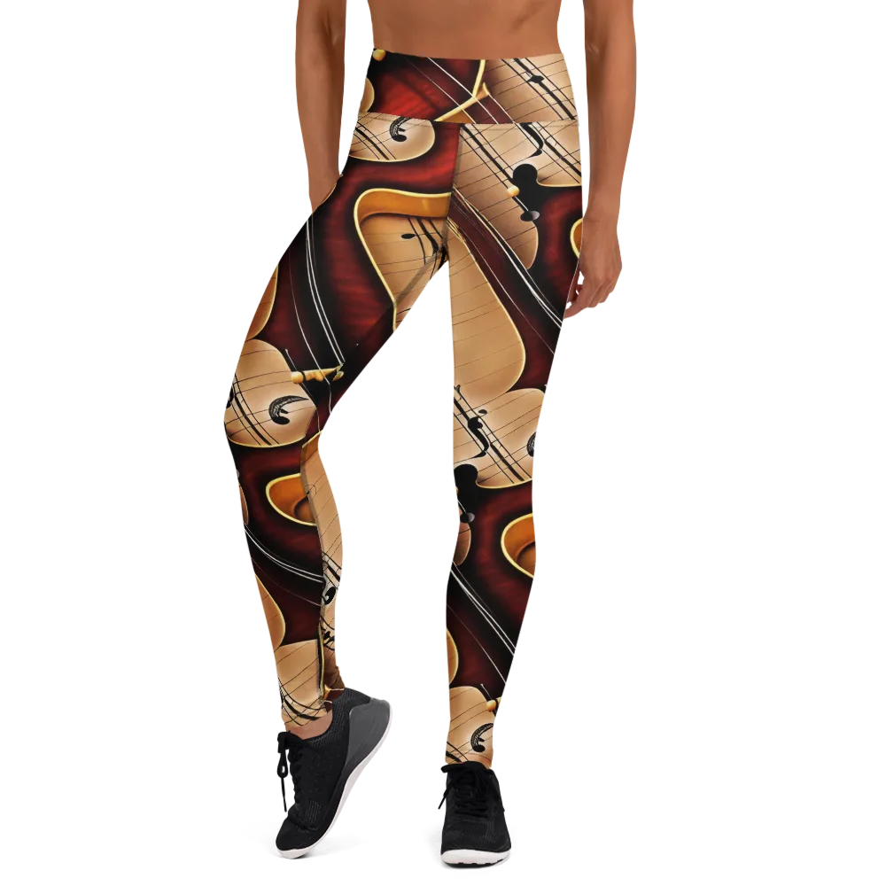 Velvet Virtuoso on Yoga Leggings — Front