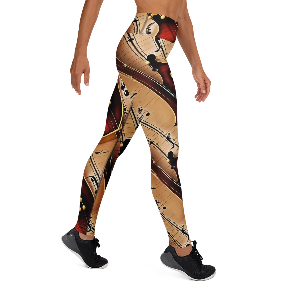 Velvet Virtuoso on Yoga Leggings — Right