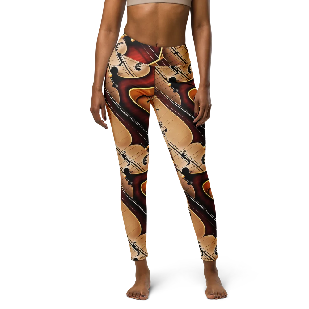 Velvet Virtuoso on Yoga Leggings — Front