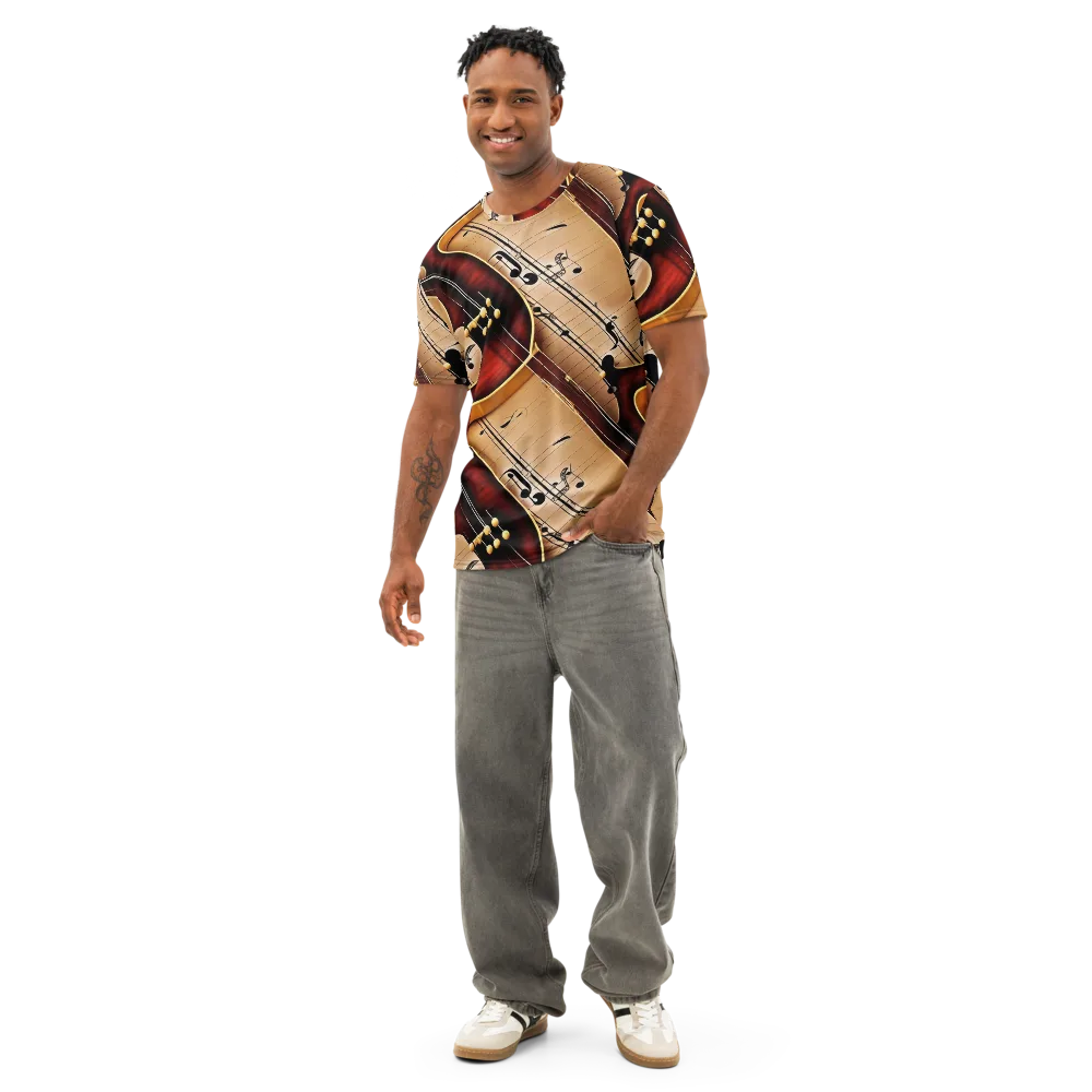 Velvet Virtuoso on Men's Cotton Crew Neck T-Shirt — Front