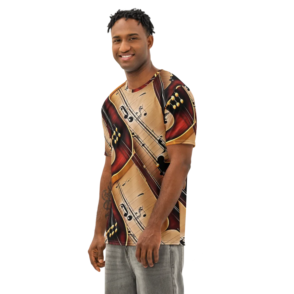 Velvet Virtuoso on Men's Cotton Crew Neck T-Shirt — Left Front