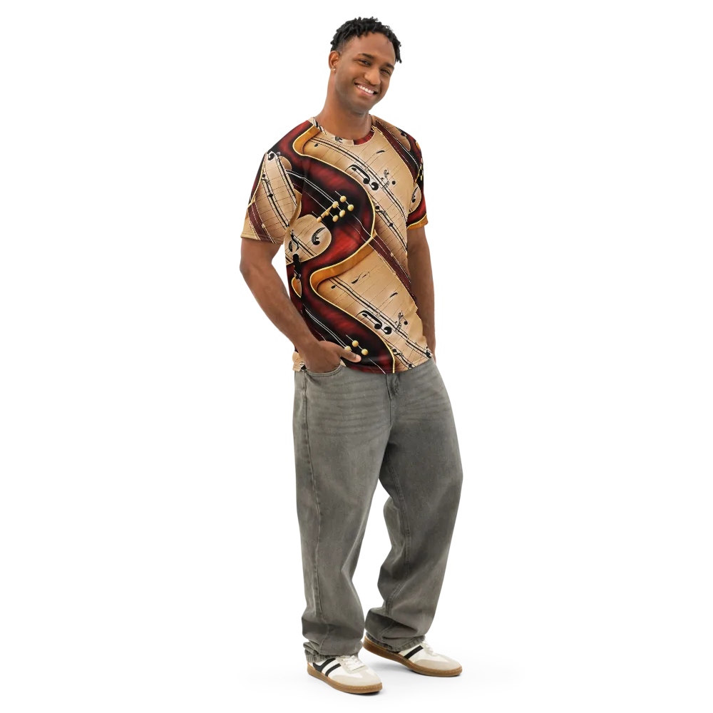 Velvet Virtuoso on Men's Cotton Crew Neck T-Shirt — Right Front