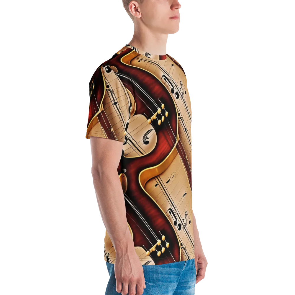 Velvet Virtuoso on Men's Crew Neck T-Shirt — Right