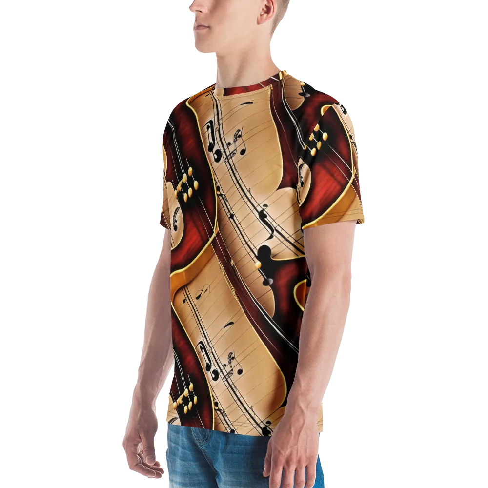Velvet Virtuoso on Men's Crew Neck T-Shirt — Left