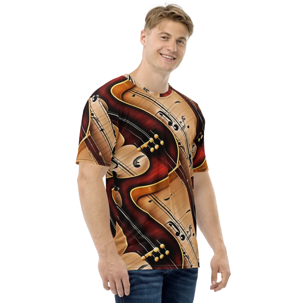 Velvet Virtuoso on Men's Crew Neck T-Shirt — Right