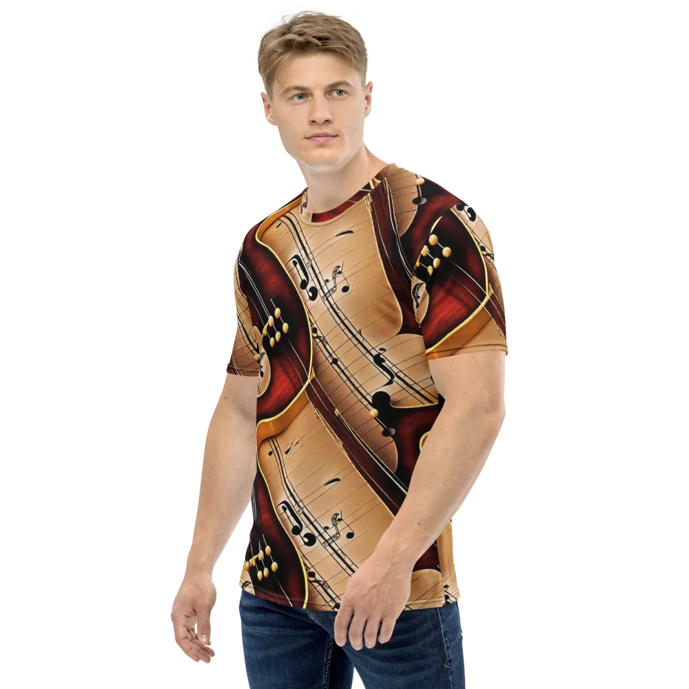 Velvet Virtuoso on Men's Crew Neck T-Shirt — Left