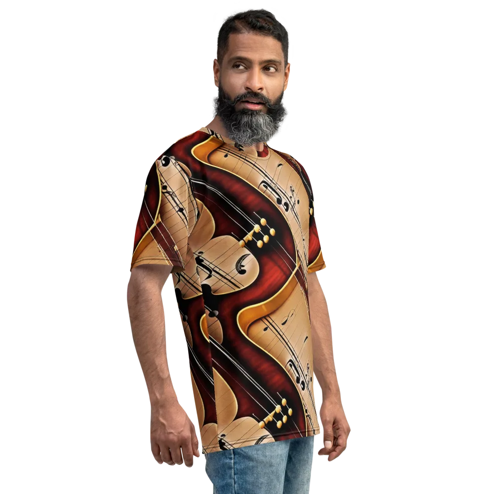 Velvet Virtuoso on Men's Crew Neck T-Shirt — Right